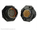 Souriau_UTS714E19PW_Standard Circular Connector Plastic jam nut receptacle, without backshell, with 19 male solder contacts, IP68/69K in unmated conditions, keying W