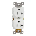 Square D_SQR42201WH_AC Power Plugs & Receptacles TR 20A DUPLEX OUTLET COMM WH
