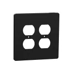 Square D_SQWS422012BK_Switch Hardware 2 G  MID+ 2 DUPLEX OUTLET WALL PLT BK