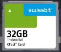 Swissbit_SFCA032GH1AO2TO-I-QC-226-STD_Memory Cards Industrial CFast Card, F-800, 32 GB, SLC Flash, -40C to +85C