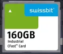 Swissbit_SFCA160GH1AO2TO-C-8C-22P-STD_Memory Cards Industrial CFast Card, F-86, 160 GB, 3D PSLC Flash, 0C to +70C