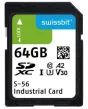 Swissbit_SFSD064GL1AM1TB-E-IK-22P-STD_Memory Cards Industrial SD Card, S-56, 64 GB, 3D PSLC Flash, -25C to +85C