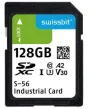 Swissbit_SFSD128GL1AM1TB-E-WK-22P-STD_Memory Cards Industrial SD Card, S-56, 128 GB, 3D PSLC Flash, -25C to +85C