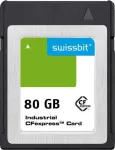 Swissbit_SG2600CE080GI-1TB2-1DB-STD_Memory Cards Industrial CFexpress Card, G-26, 80 GB, 3D PSLC Flash, -40C to +85C
