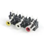 Switchcraft_PJRAN3X1U01X_4-Port S-Video/3 Audio Conn, Female, RA, Solder, 2A, 34V