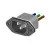 TE Connectivity AMP Connectors_15SRB8-S_AC Power Entry Modules 15A Wire-Leaded