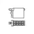TE Connectivity_962191-2_8 Pos Crimp Wire Housing, Female Socket, 6mm, Straight, Signal
