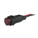 VCC_P81W-R12H-CR_LED Panel Mount Indicators 0.5in HI-HAT 12VDC WIRE RED