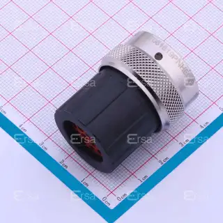 Amphenol Sine Systems_RT061619PNHEC03_Standard Circular Connector 19 Position Plug, Male, Shell Size 16, Silicone Seal, and End Cap with Individual Wire Sealing