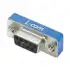 L-com_DML009P_Connector Accessories D-Sub 9 POS Male Shielded Cover Straight Steel Nickel Finish