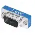 L-com_DML009S_Connector Accessories D-Sub 9 POS Female Shielded Cover Straight Steel Nickel Finish