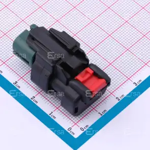 TE Connectivity_776427-4_2 Pos Wire-to-Wire Plug Connector, Female Socket, 14-18AWG, PBT, Green