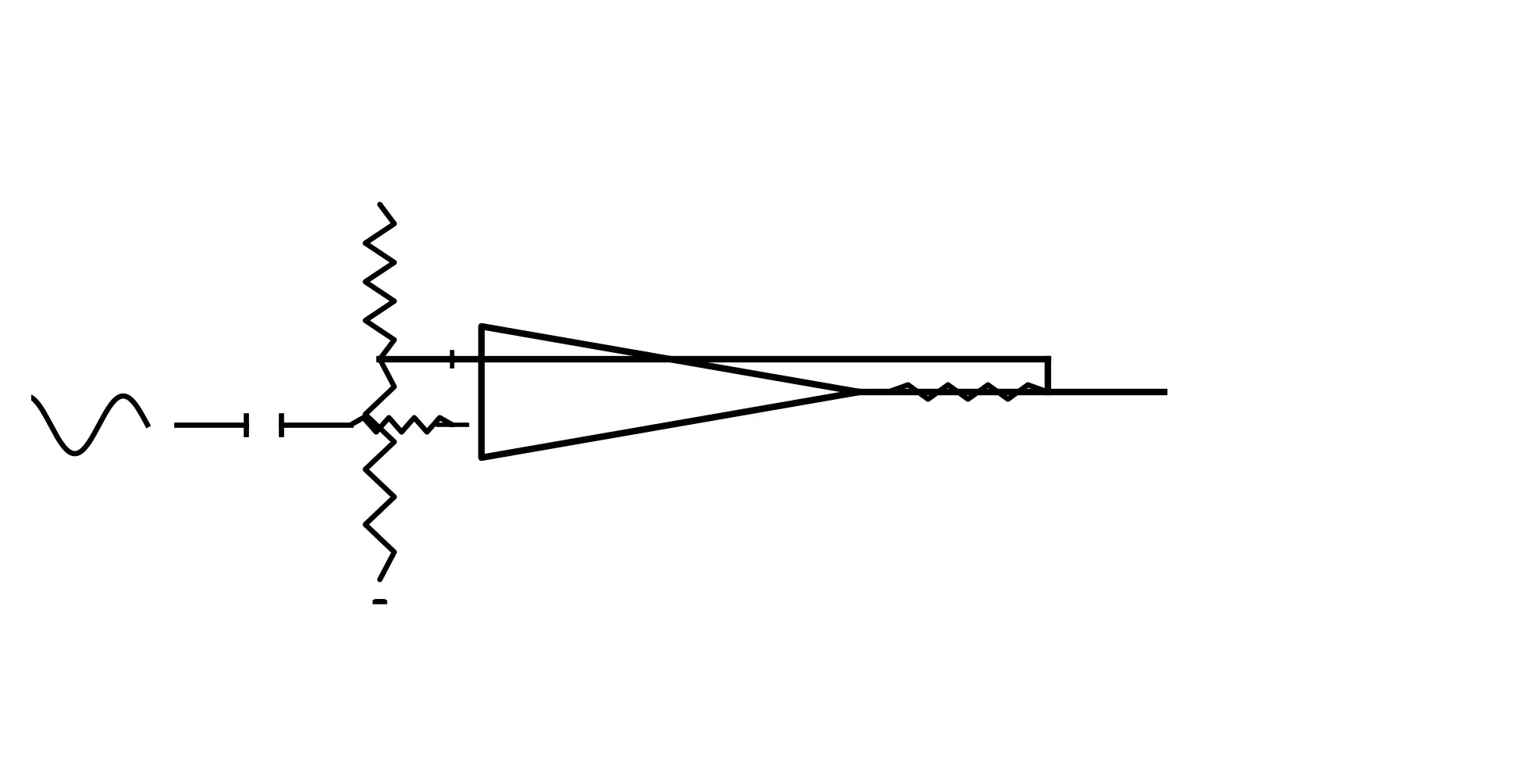 AC or zero-crossing comparator with biasing and shaping