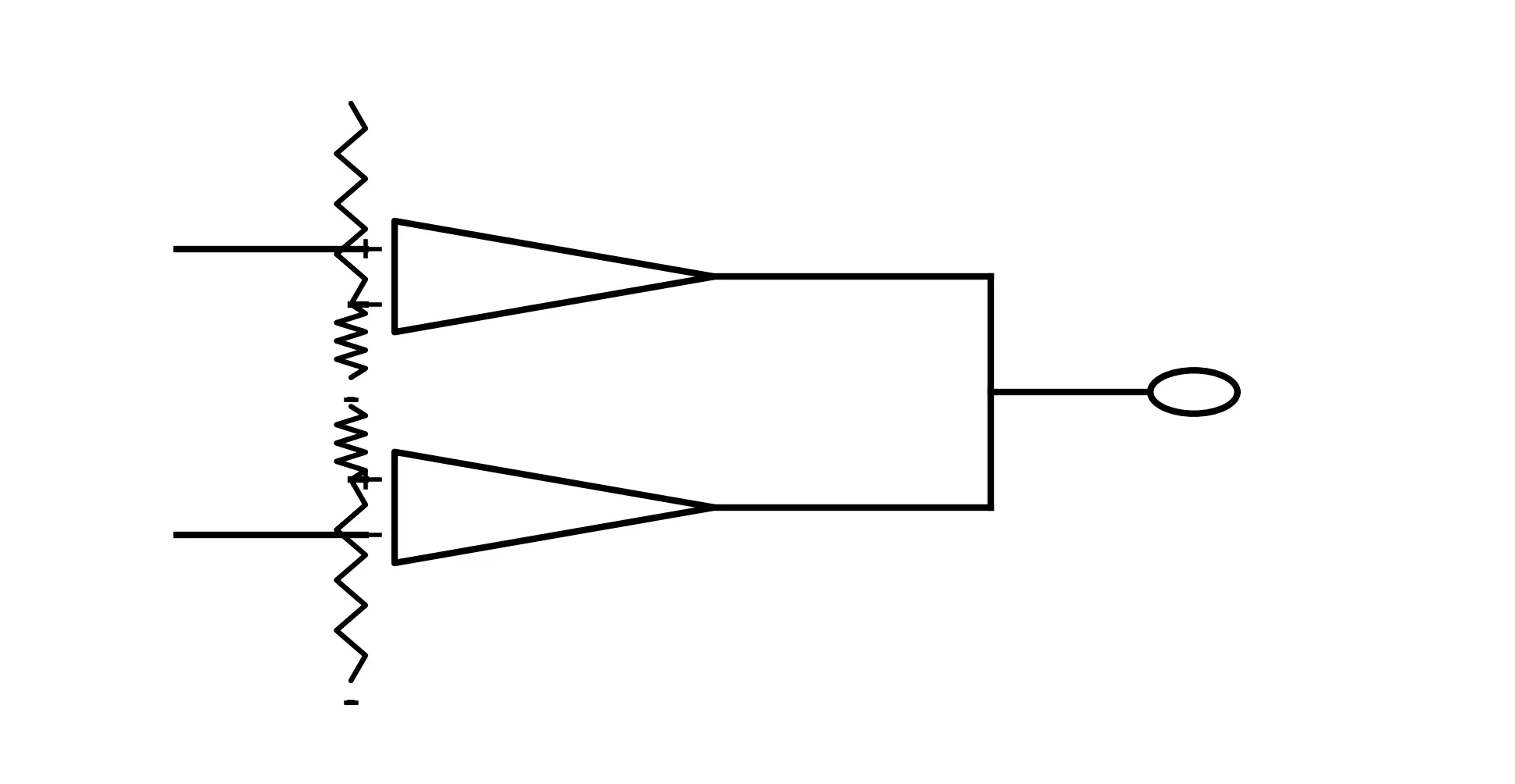 window comparator with upper and lower thresholds