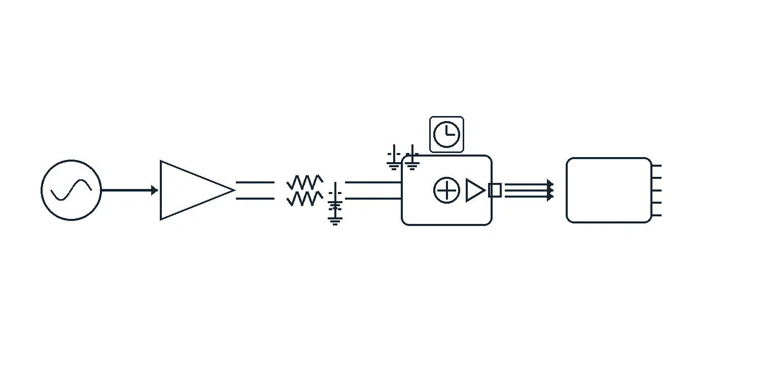 Audio and precision recipe: delta-sigma ADC with low-noise reference, low-jitter clock module, and differential front-end.