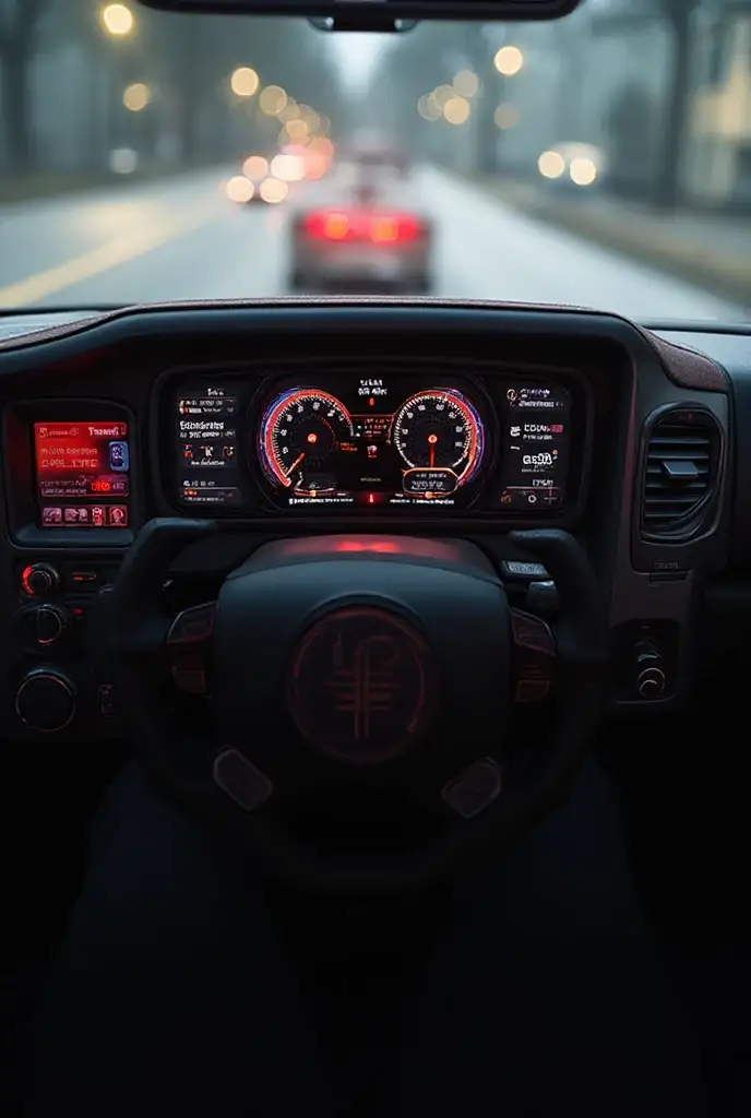 Comparison of TFT-LCD and OLED instrument cluster panels
