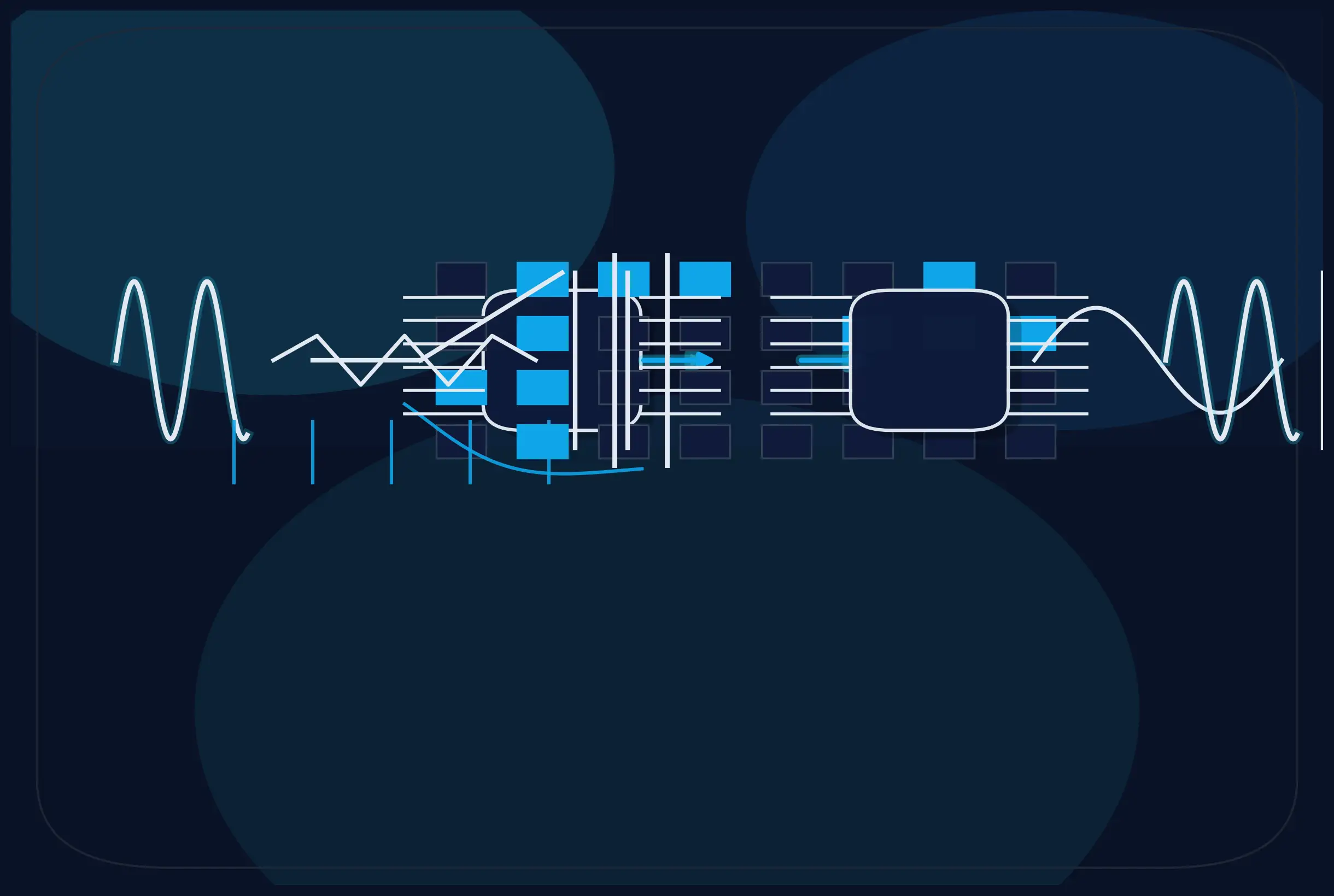 Resolution–speed trade space highlighting the region where R-2R DACs are a good fit versus areas favoring Current-Steering or Delta-Sigma architectures.