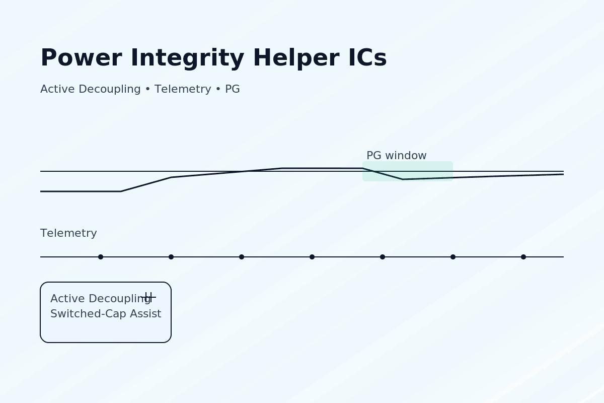 Power Integrity Helper ICs (Active Decoupling, Telemetry & PG)