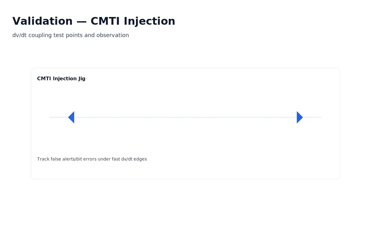 CMTI injection fixture with observation nodes (3:2).