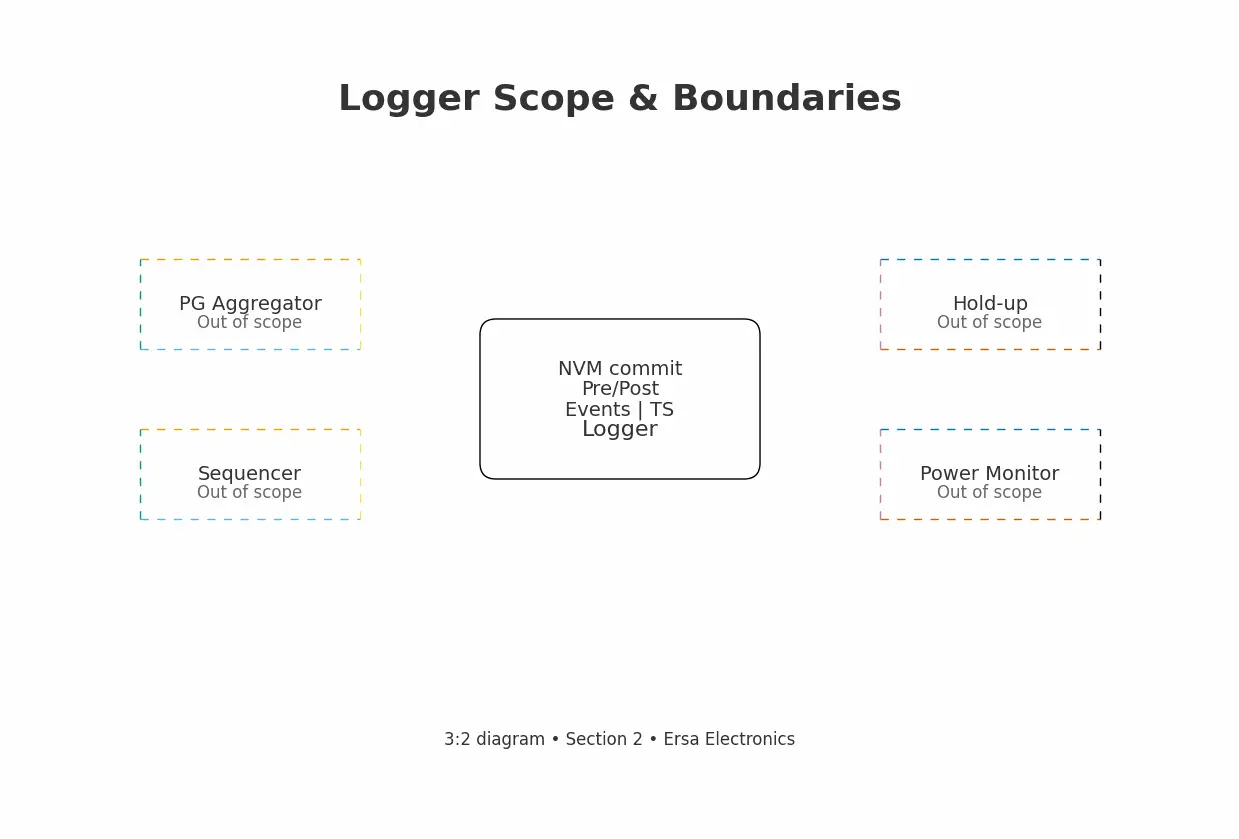 Boundary map showing logger focus vs excluded siblings