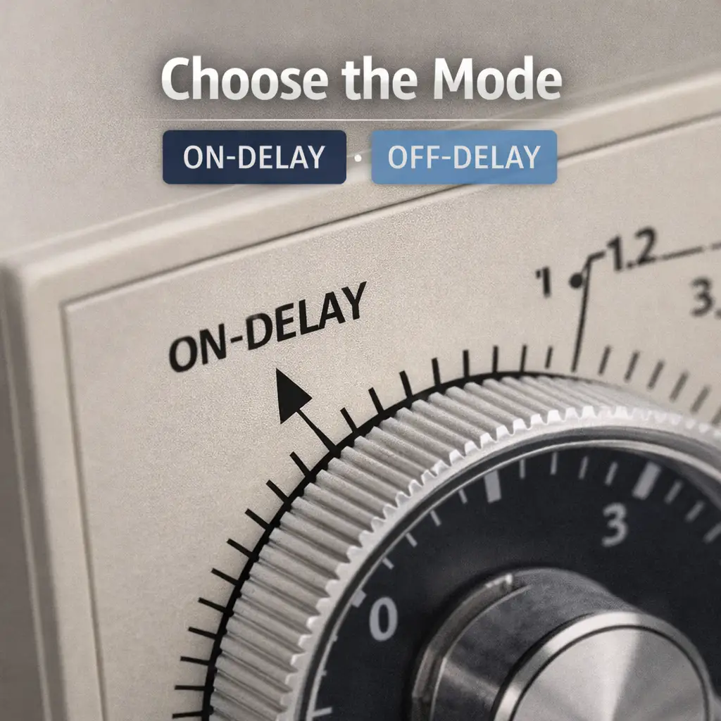 Mode Selector: On-Delay vs Off-Delay