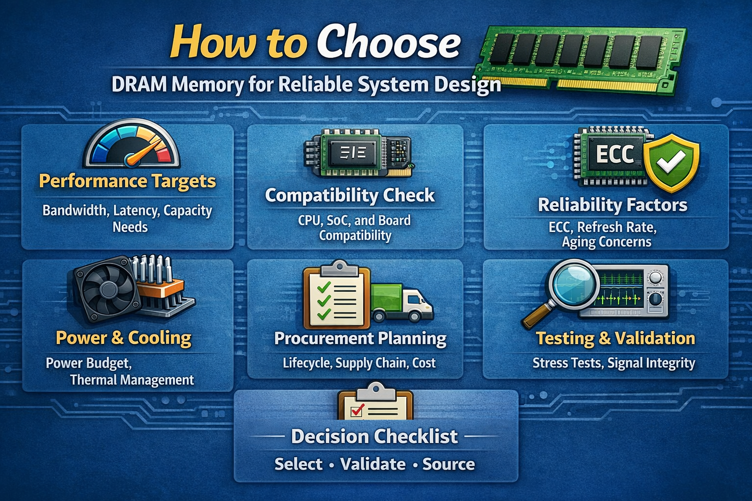 How to Choose the Right DRAM Memory for Reliable System Design