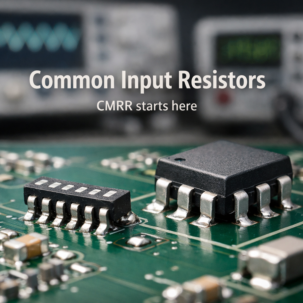 How to Select Common Input Resistors for a Differential Amplifier (Without Killing CMRR)