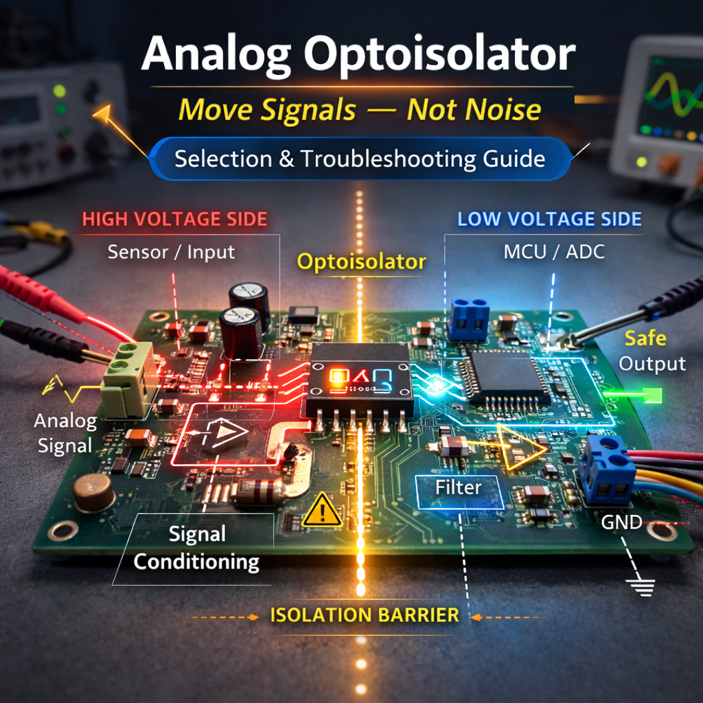 Analog Optoisolator: How to Choose Linear Isolation That Doesn’t Drift, Clip, or Ghost Your Signal