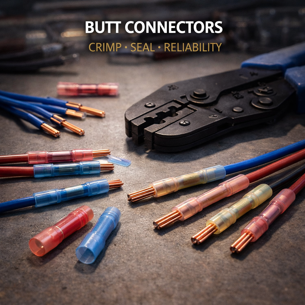 Butt Connectors: How to Choose the Right Crimp Splice for Automotive, Marine, and Industrial Wiring