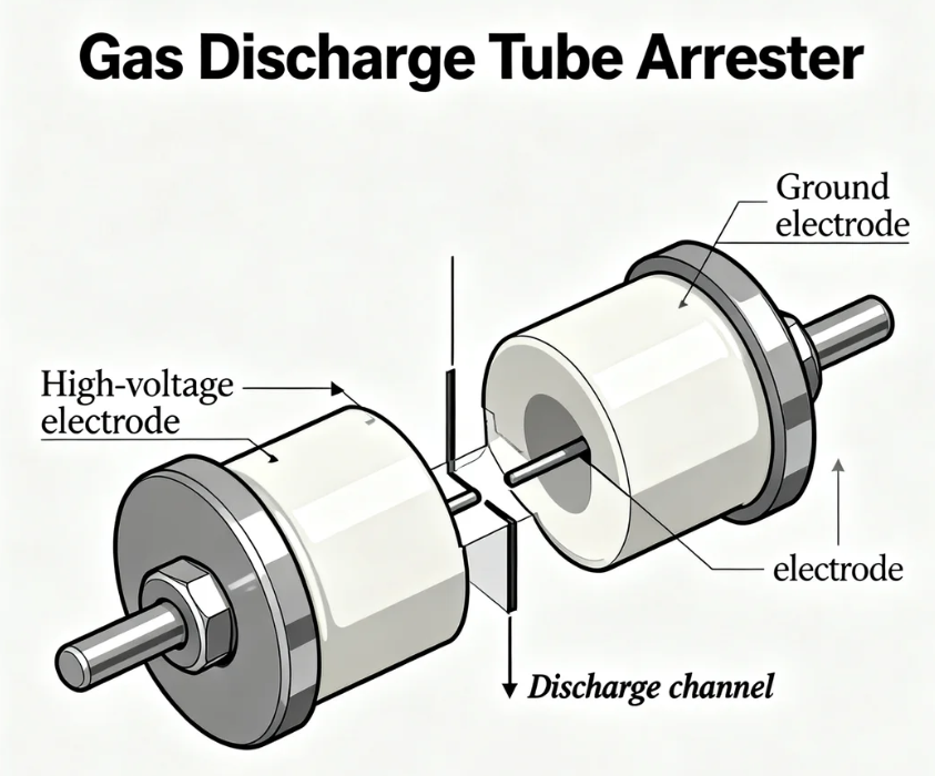 Gas Discharge Tube (GDT) Arresters: Working Principle, AC Applications, RF Protection, SPD Integration and Market Overview