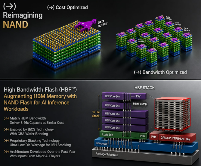 Sandisk HBF Roadmap: Targeting 2027 Samples to Work Alongside HBM4